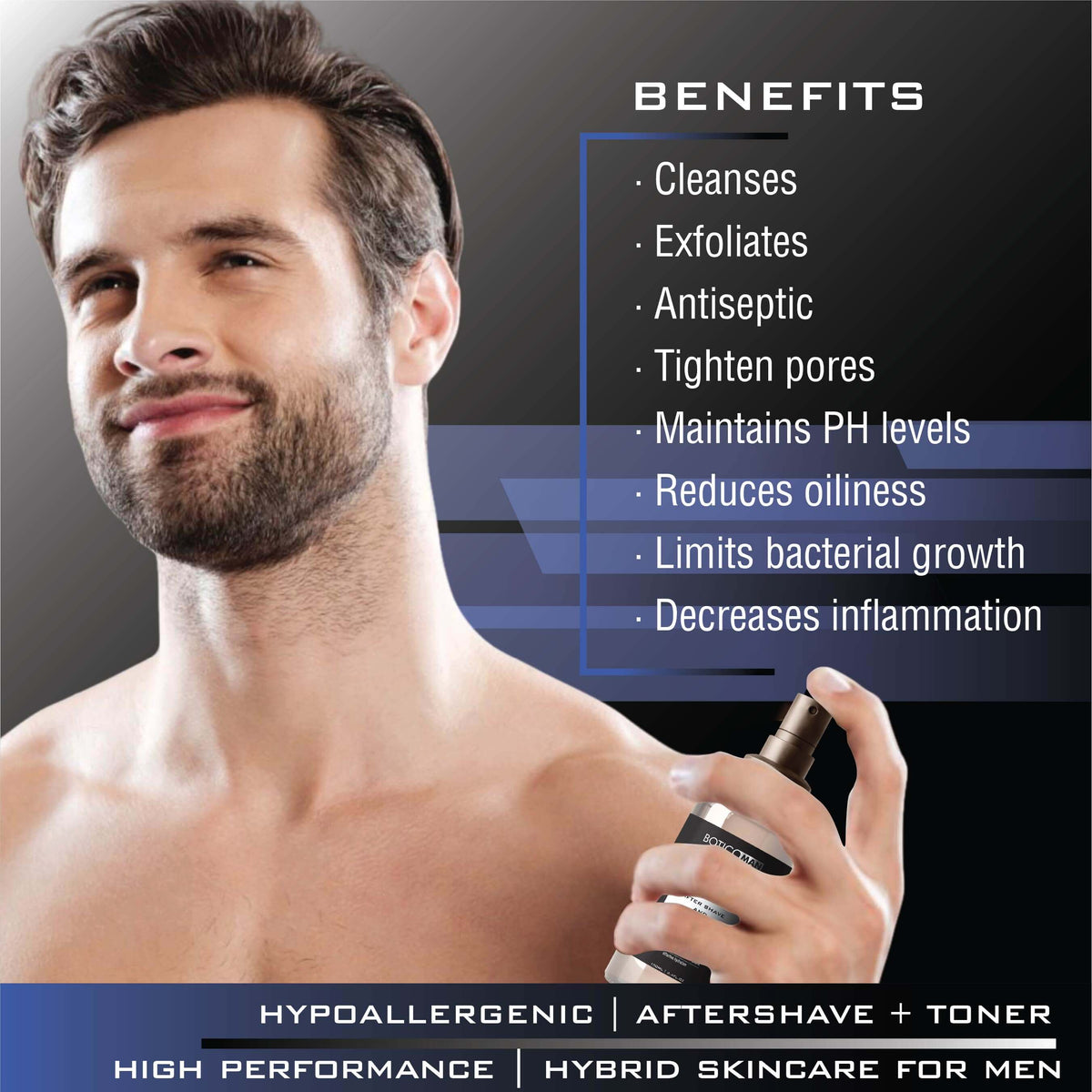 AFTER SHAVE with pH BALANCING TONER FOR MEN