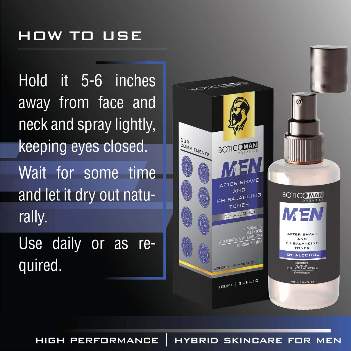 AFTER SHAVE with pH BALANCING TONER FOR MEN